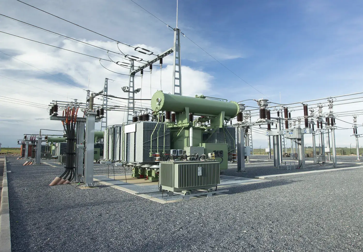 power station with green box that says power it